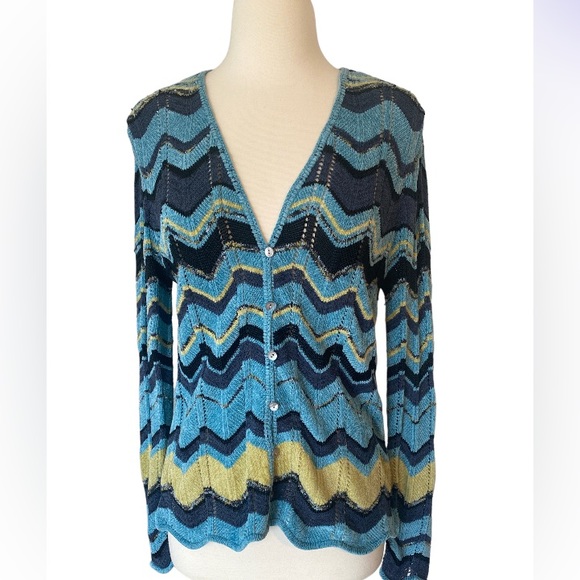 Missoni-Inspired, Valerie Stevens Cardi Knit - Picture 2 of 7